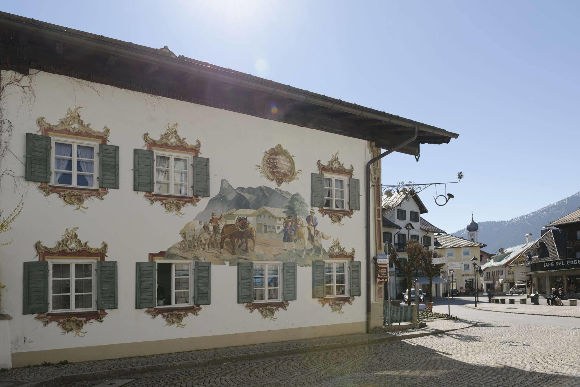 Hotel Alte Post Oberammergau Eksteriør billede
